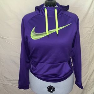 Purple large polyester Nike hoodie